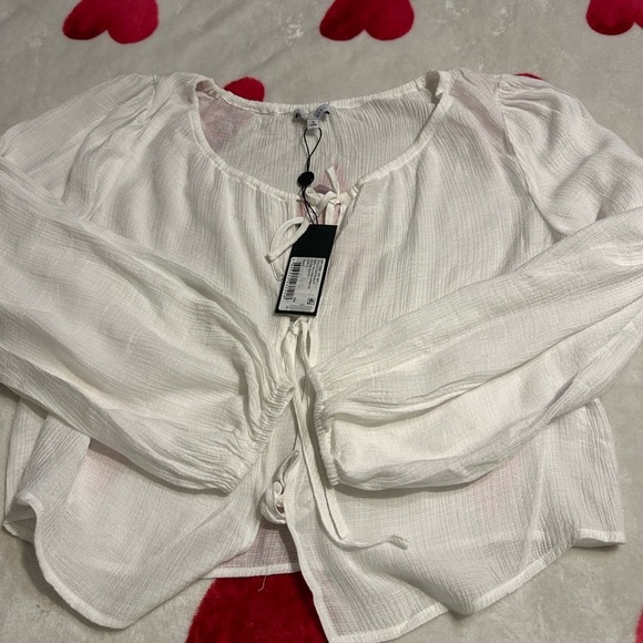 NWT GIANNI BINI WOV TAYLYNN OPEN TIE
COLOR: WHITE - Picture 9 of 12